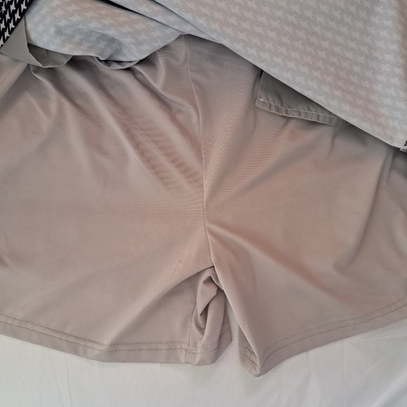 NVO by LANCTÔT women SKORT Sz 16 ACTIVWEAR LEISUREWEAR WORK PREPPY HOUNDSTOOTH - Picture 10 of 15